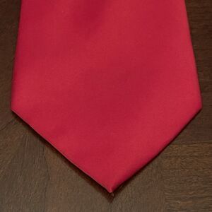 Alexander Logan Red 100% Polyester Men’s Neck Tie Made In China ￼